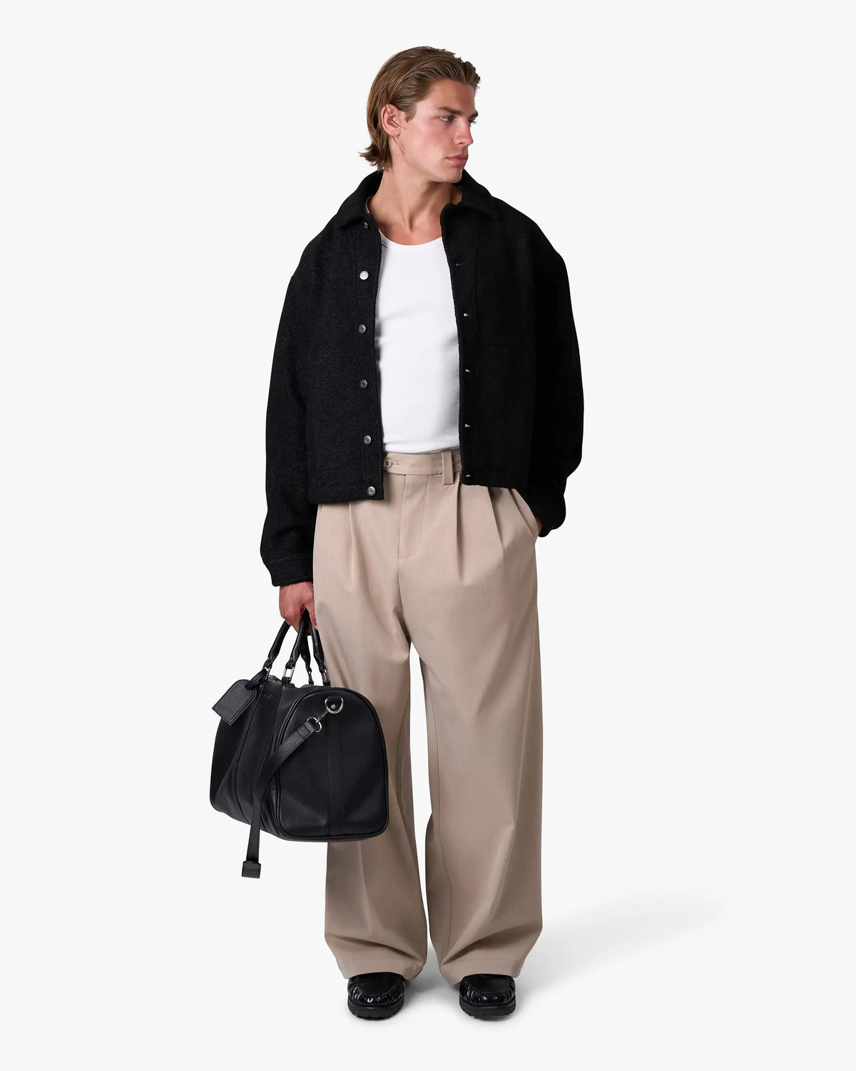 Harlem Boucle Jacket | Black