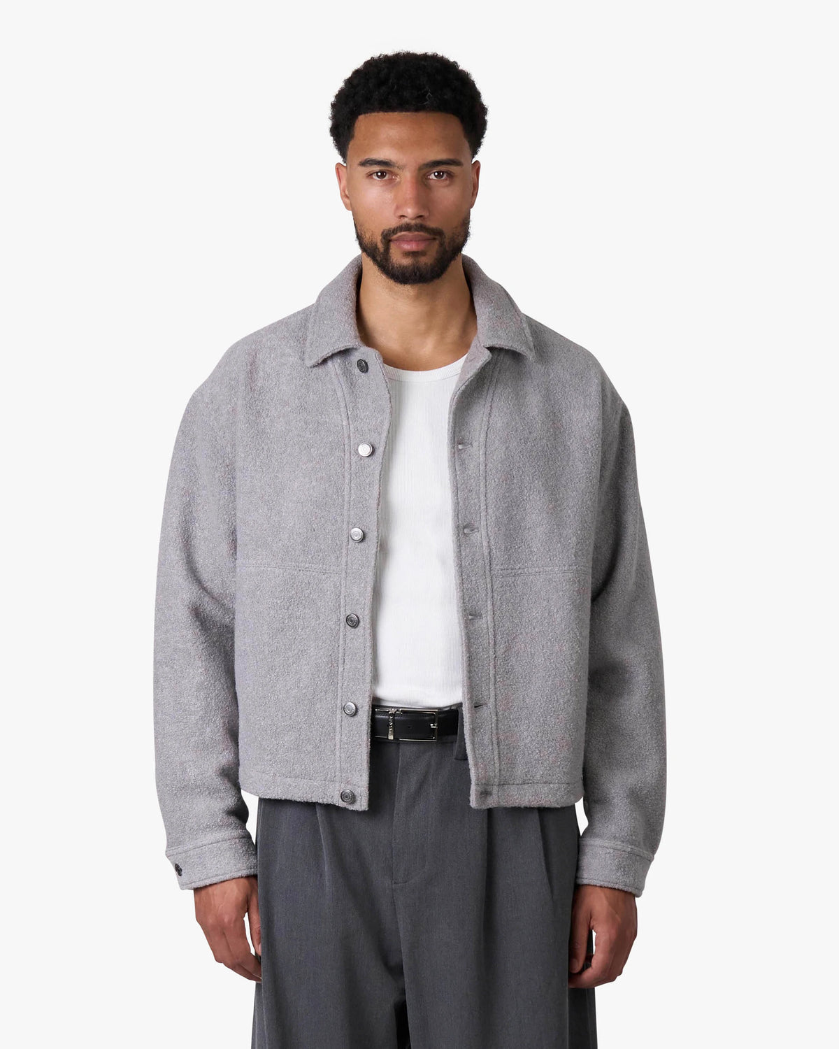 Harlem Boucle Jacket | Taupe