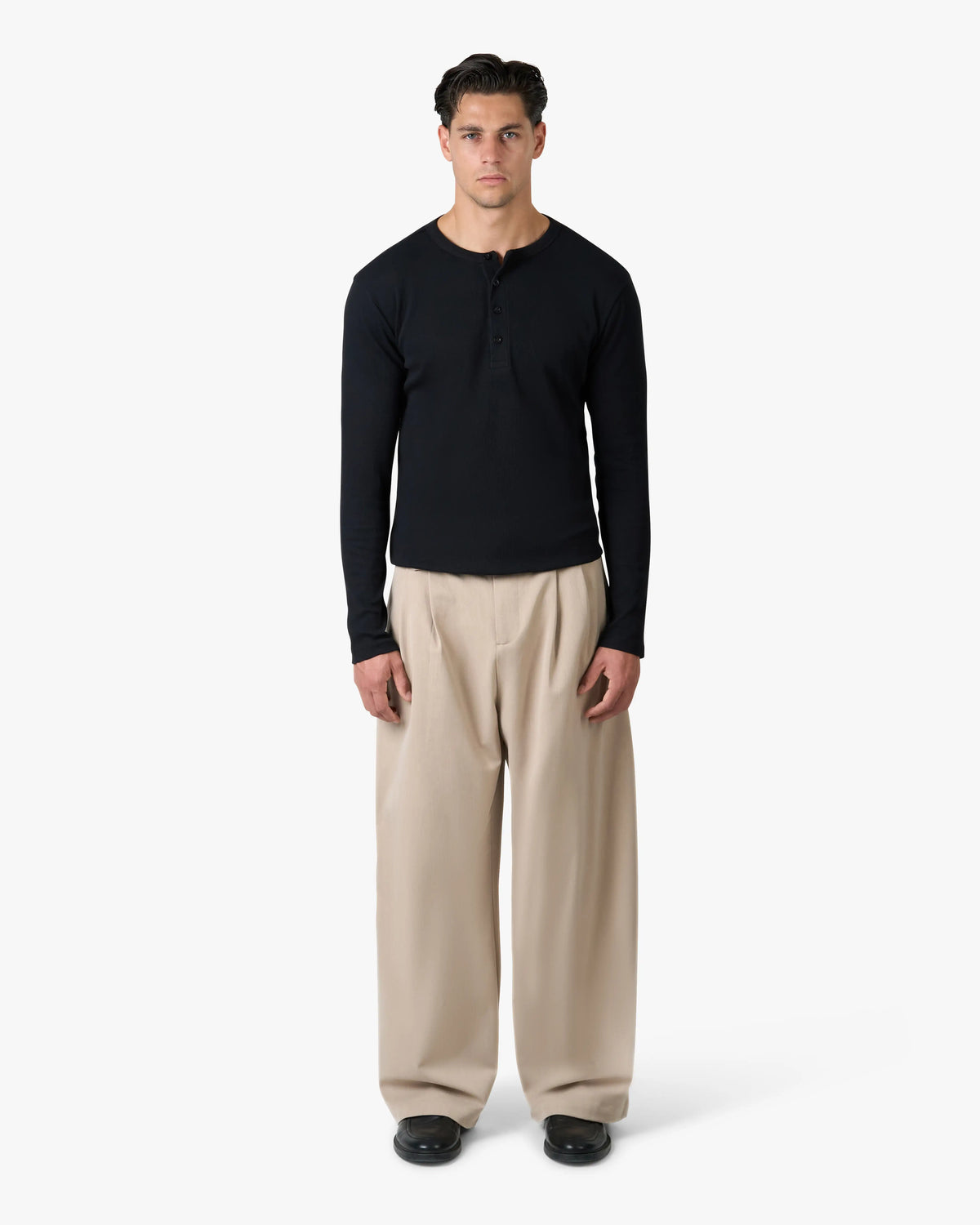 Henley Longsleeve | Black
