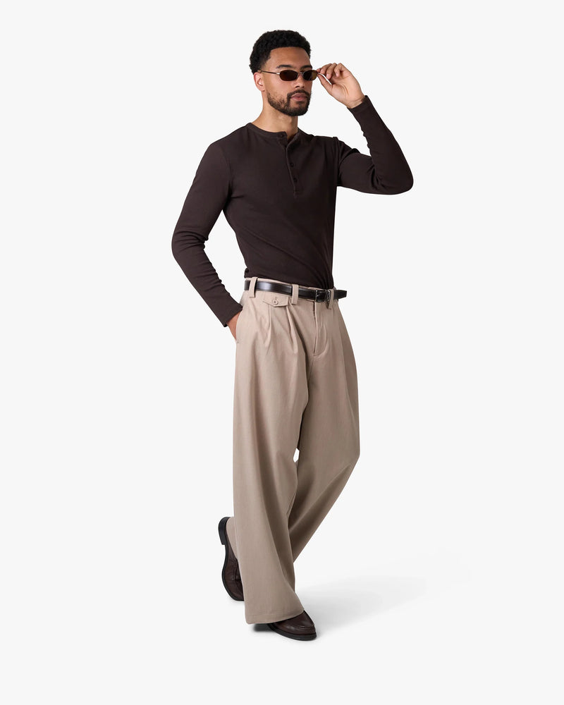 Henley Langarmshirt
