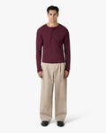 Henley Longsleeve | Burgundy