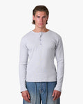 Henley Longsleeve | Grey Melee