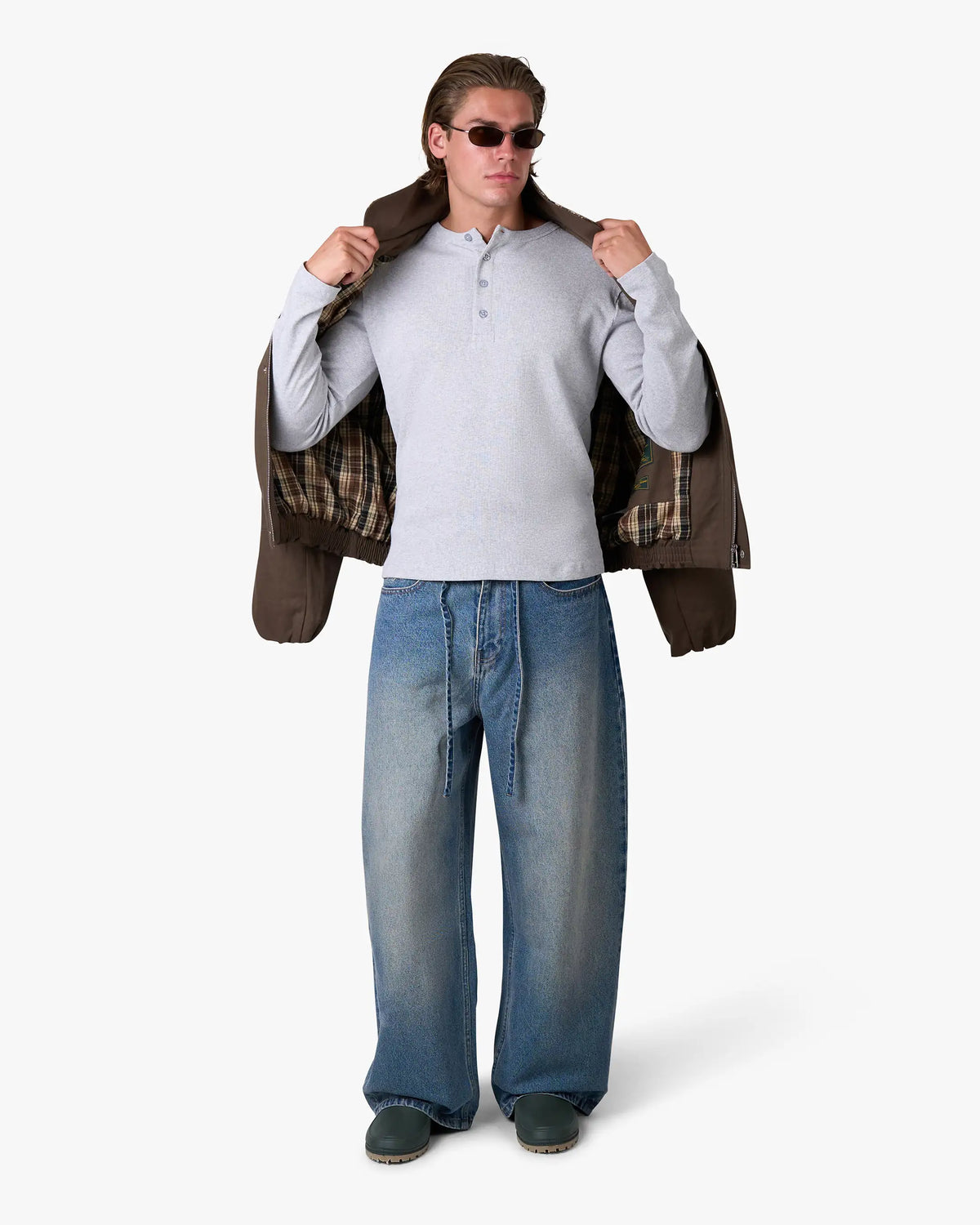 Henley Longsleeve | Grey Melee