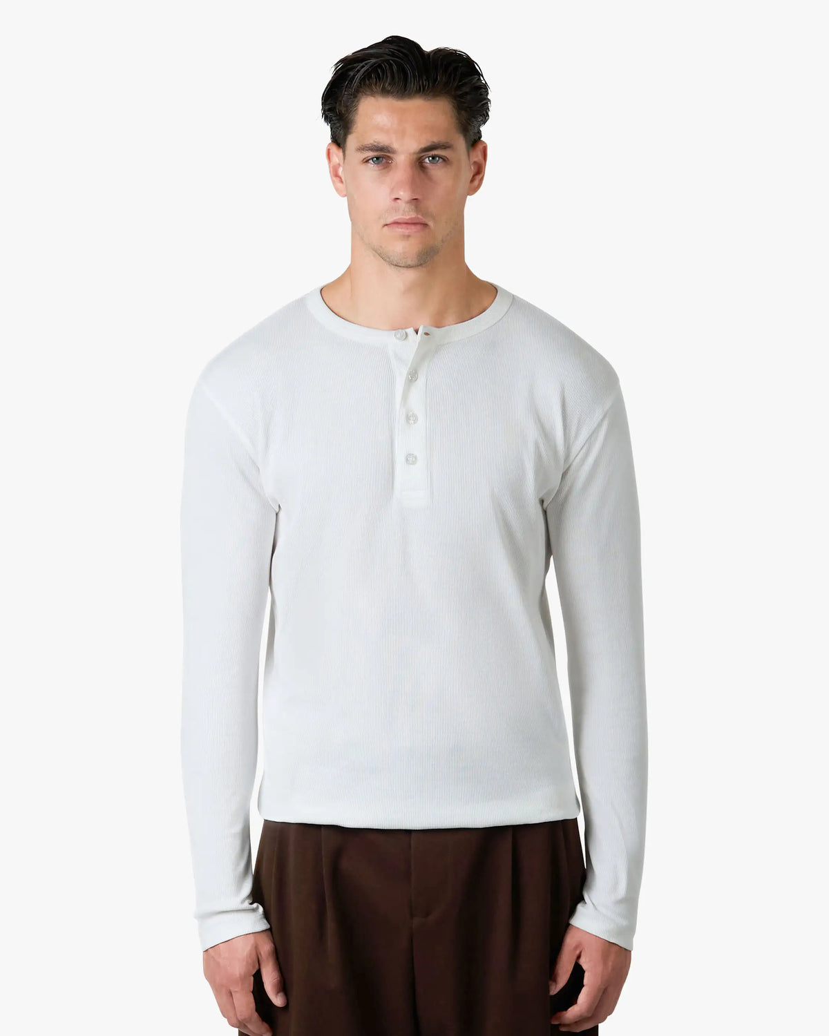 Henley Longsleeve | White