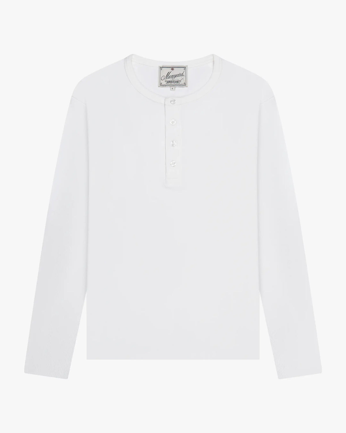 Henley Longsleeve | White flatlay