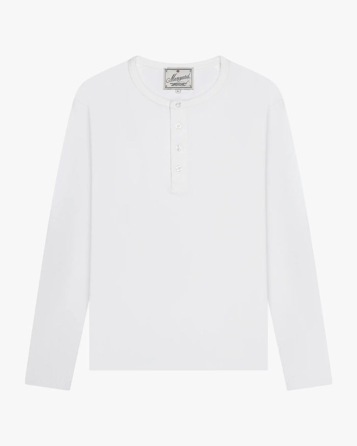Henley Longsleeve | White