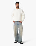 Naval Knitted Cotton Sweater | Ecru