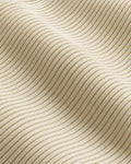 Close-up of the ribbed cotton knit on the Naval sweater in ecru