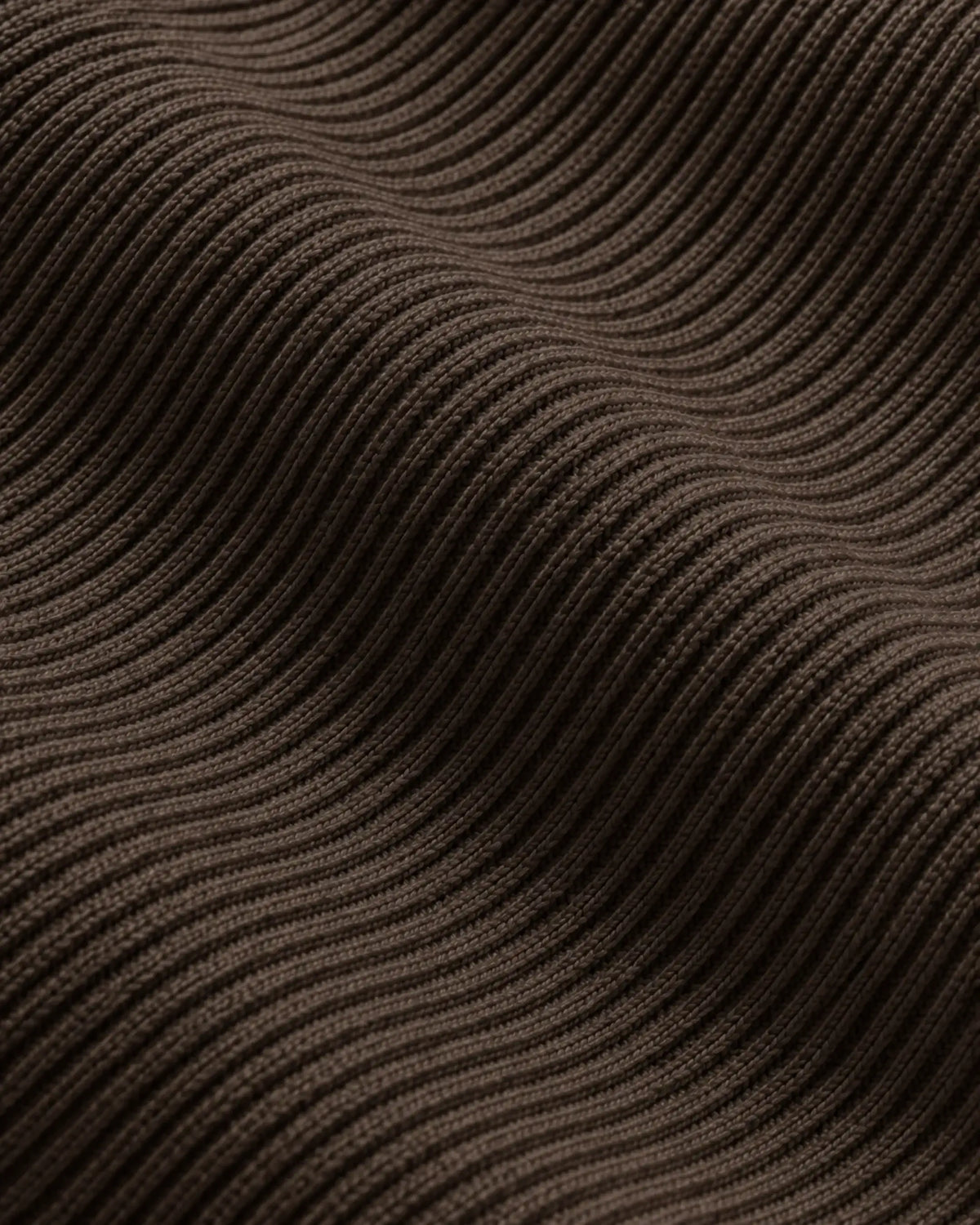 Naval Knitted Cotton Sweater | Dark Brown