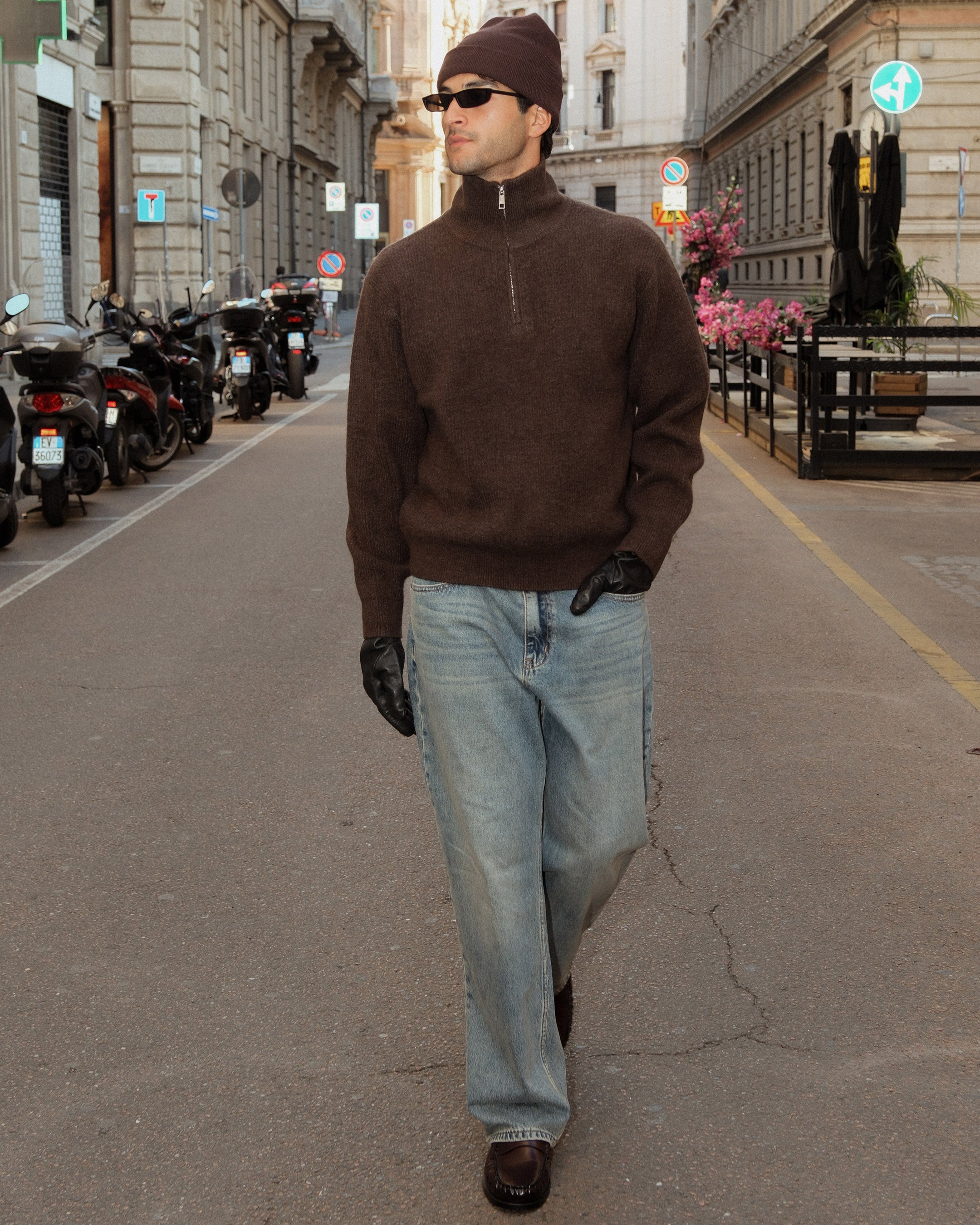 Riven Wide Jeans | Mid Blue