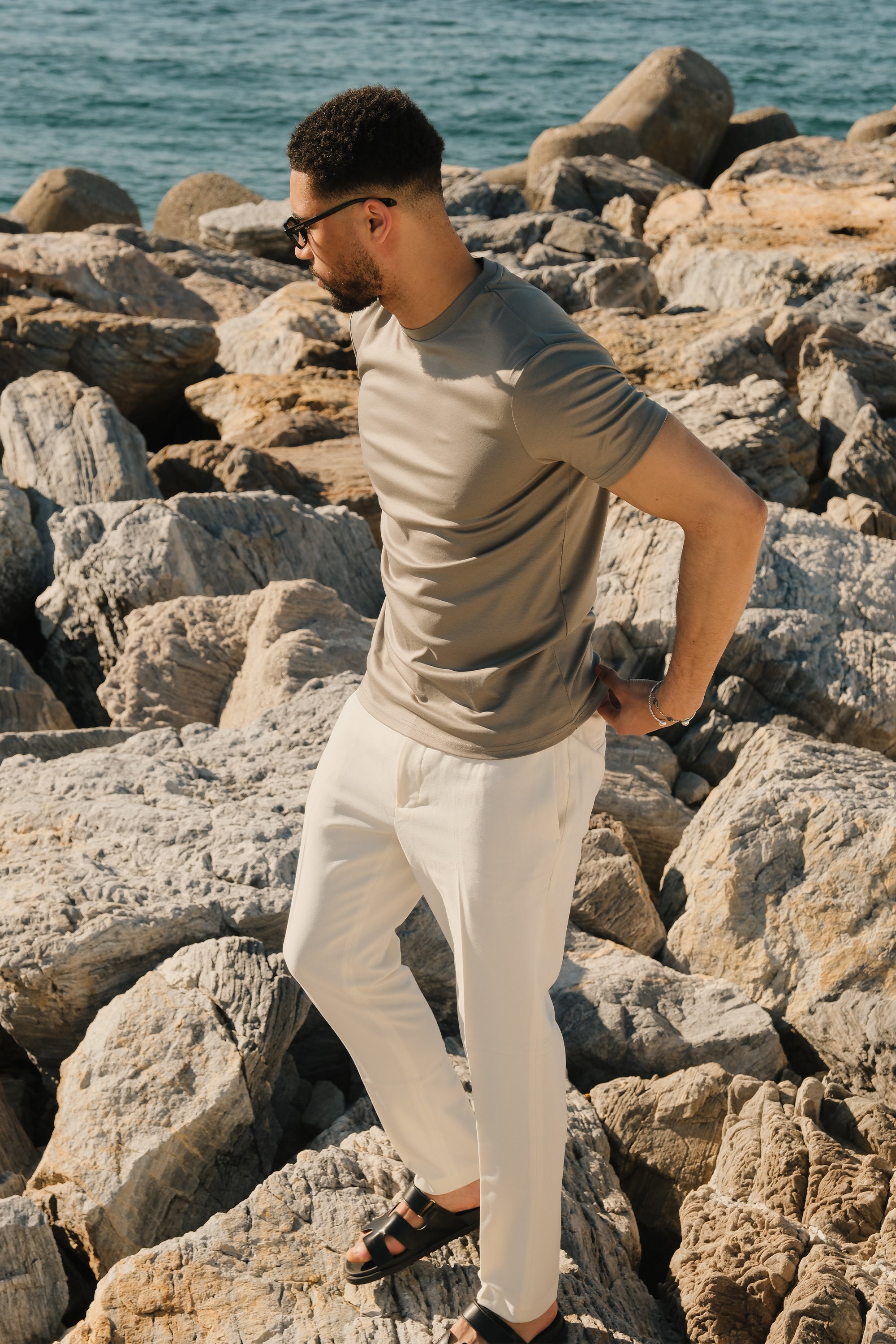 Maritime T-shirt - Taupe
